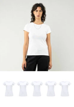 T-Shirt 5 Pack Damen