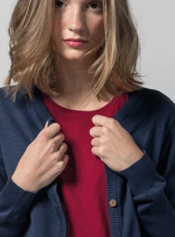 Cardigan 3 Pack -Stoff Punkt Verkaufsgeschäft 8Women Strick Blue Detail