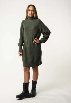 Rippstrick Rollkragenkleid ABAZIN