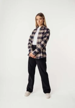 Flanell Shirt AKHELA -Stoff Punkt Verkaufsgeschäft Akhela Flannel Shirt navy check 04