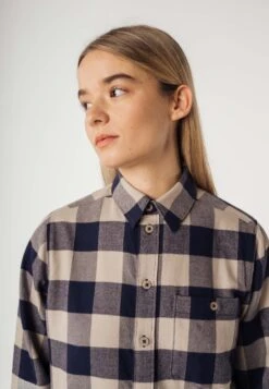 Flanell Shirt AKHELA -Stoff Punkt Verkaufsgeschäft Akhela Flannel Shirt navy check 05