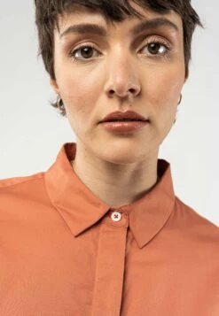 Blusenkleid AMOLI 11 Blusenkleid AMOLI -Stoff Punkt Verkaufsgeschäft Amoli coral 06