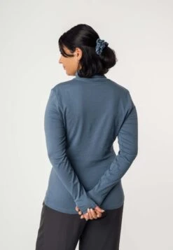 Turtleneck Shirt ANCHAL -Stoff Punkt Verkaufsgeschäft Anchal Turtleneck Shirt blue stone 03