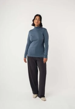 Turtleneck Shirt ANCHAL -Stoff Punkt Verkaufsgeschäft Anchal Turtleneck Shirt blue stone 04