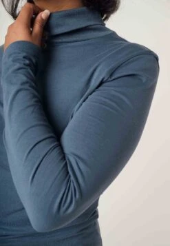 Turtleneck Shirt ANCHAL -Stoff Punkt Verkaufsgeschäft Anchal Turtleneck Shirt blue stone 06