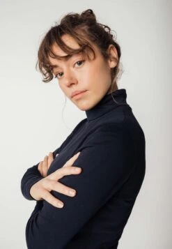 Turtleneck Shirt ANCHAL -Stoff Punkt Verkaufsgeschäft Anchal Turtleneck Shirt navy 05