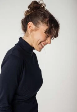 Turtleneck Shirt ANCHAL -Stoff Punkt Verkaufsgeschäft Anchal Turtleneck Shirt navy 07