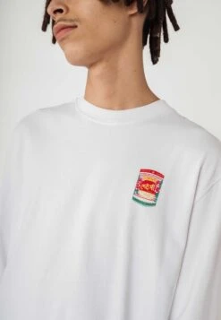 Oversized Langarmshirt Artist Edition Anjali -Stoff Punkt Verkaufsgeschäft Artist Edition schweres Oversized Langarmshirt white print indian flower Men 06