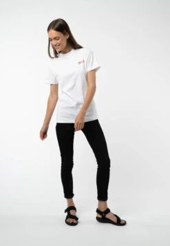 T-Shirt Artist Edition -Stoff Punkt Verkaufsgeschäft Artist Edition white print red 04