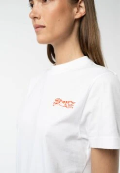 T-Shirt Artist Edition -Stoff Punkt Verkaufsgeschäft Artist Edition white print red 05