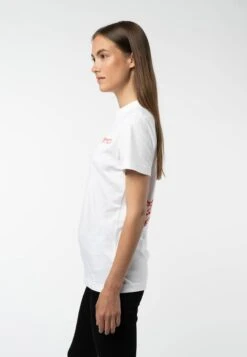 T-Shirt Artist Edition -Stoff Punkt Verkaufsgeschäft Artist Edition white print red 08