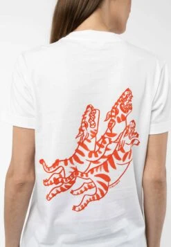 T-Shirt Artist Edition -Stoff Punkt Verkaufsgeschäft Artist Edition white print red 10