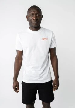 T-Shirt Artist Edition -Stoff Punkt Verkaufsgeschäft Artist Edition white print red Men 06