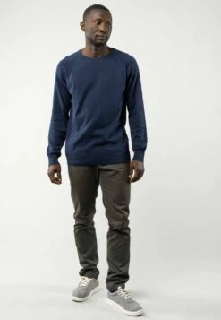 Strickpullover 2 Pack -Stoff Punkt Verkaufsgeschäft Basic Men Knit Jumper blue 04