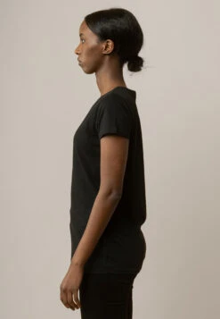 T-Shirt 5 Pack Damen -Stoff Punkt Verkaufsgeschäft Basic Women T Shirt black 02