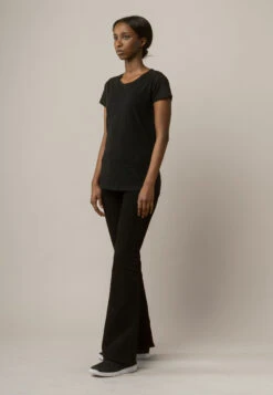 T-Shirt 5 Pack Damen -Stoff Punkt Verkaufsgeschäft Basic Women T Shirt black 04