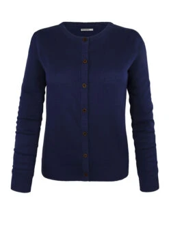 Cardigan 3 Pack -Stoff Punkt Verkaufsgeschäft Damen Strick 0004 Damen3 blau vorne zu f2 jpg 1