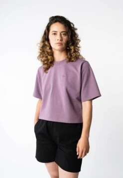 French Terry Cropped T-Shirt DEEPALI