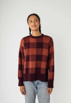 Damen Jacquard Strickpullover FAIZA