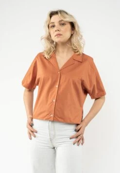 Kurzärmlige Bluse Mit Bowling-Kragen GANDARI