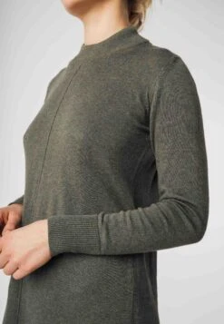 Basic Feinstrick Kleid HARLEEN -Stoff Punkt Verkaufsgeschäft Harleen Fine Knit Dress green blend 04