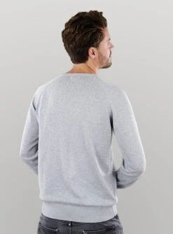 Strickpullover 3 Pack -Stoff Punkt Verkaufsgeschäft Herren Cardigan Grey Back