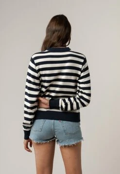 Feinstrick Pullover ILA -Stoff Punkt Verkaufsgeschäft Ila navy stripes 03