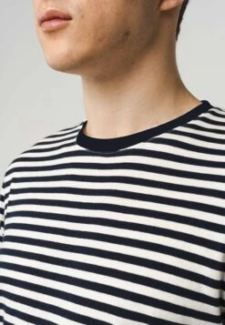 Basic Langarmshirt JERIN Stripes -Stoff Punkt Verkaufsgeschäft Jerin Lonsleeved Shirt navy white stripes 04 neu