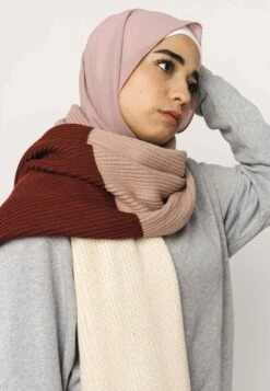 Rippstrick Multicolor Schal KAZIM