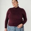 Damen Feinstrick Rollkragenpullover MAYURA