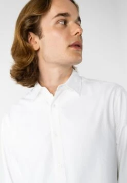 Herren Hemd Basic -Stoff Punkt Verkaufsgeschäft NOS shirt white 05