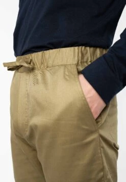 Hose Mit Elastischem Bund NAMISH -Stoff Punkt Verkaufsgeschäft Namish Pants khaki 05