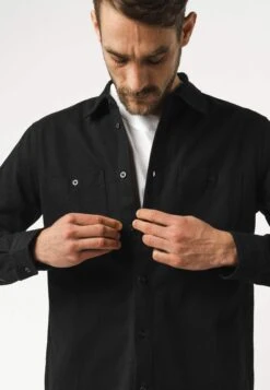 Overshirt PRAN -Stoff Punkt Verkaufsgeschäft Pran Overshirt black 05