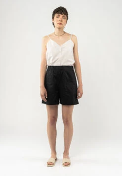 Shorts Mit Elastischem Bund PREMILA -Stoff Punkt Verkaufsgeschäft Premila black 04