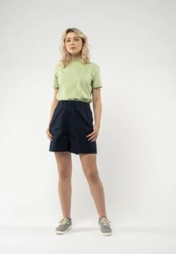 Shorts Mit Elastischem Bund PREMILA -Stoff Punkt Verkaufsgeschäft Premila navy 05