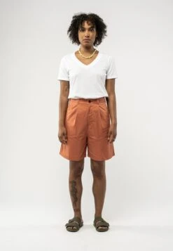 Shorts Mit Hohem Bund SABITHA -Stoff Punkt Verkaufsgeschäft Sabhita coral 04