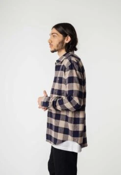 Flanell Shirt SAHEL -Stoff Punkt Verkaufsgeschäft Sahel Flannel Shirt navy check 03