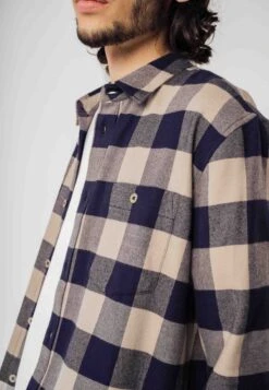 Flanell Shirt SAHEL -Stoff Punkt Verkaufsgeschäft Sahel Flannel Shirt navy check 06
