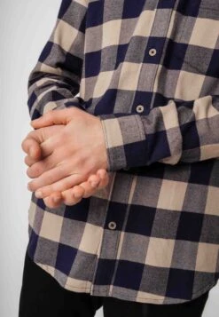 Flanell Shirt SAHEL -Stoff Punkt Verkaufsgeschäft Sahel Flannel Shirt navy check 07