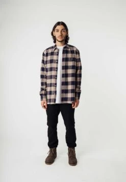 Flanell Shirt SAHEL -Stoff Punkt Verkaufsgeschäft Sahel Flannel Shirt navy check 08