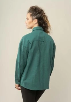 Flanell Overshirt SAIRA -Stoff Punkt Verkaufsgeschäft Saira forest 04