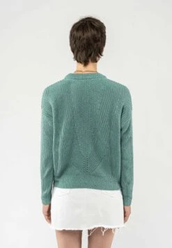 Strickpullover SEEMA -Stoff Punkt Verkaufsgeschäft Seema turquoise 03