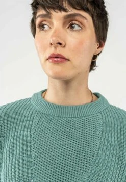 Strickpullover SEEMA -Stoff Punkt Verkaufsgeschäft Seema turquoise 05