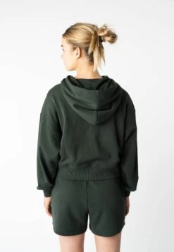 Hoodie SIMRAN -Stoff Punkt Verkaufsgeschäft Simran Sweat Hoodie dark green 03