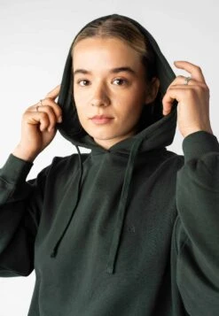 Hoodie SIMRAN -Stoff Punkt Verkaufsgeschäft Simran Sweat Hoodie dark green 05
