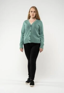 Damen Basic V-Neck Feinstrick Cardigan SURINA