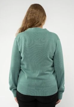 Damen Basic V-Neck Feinstrick Cardigan SURINA -Stoff Punkt Verkaufsgeschäft Surina turquoise 8237