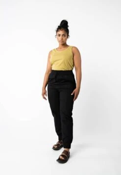 Tanktop VANITA -Stoff Punkt Verkaufsgeschäft Vanita Tanktop khaki 03