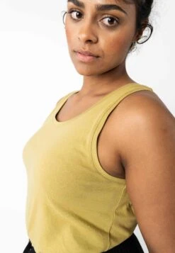 Tanktop VANITA -Stoff Punkt Verkaufsgeschäft Vanita Tanktop khaki 05