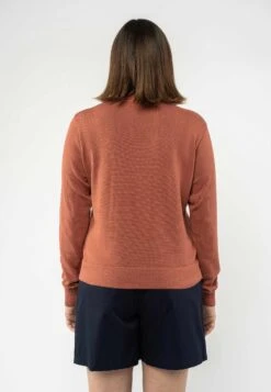 Feinstrick-Pullover VITI 7 Feinstrick-Pullover VITI -Stoff Punkt Verkaufsgeschäft Viti henna 03